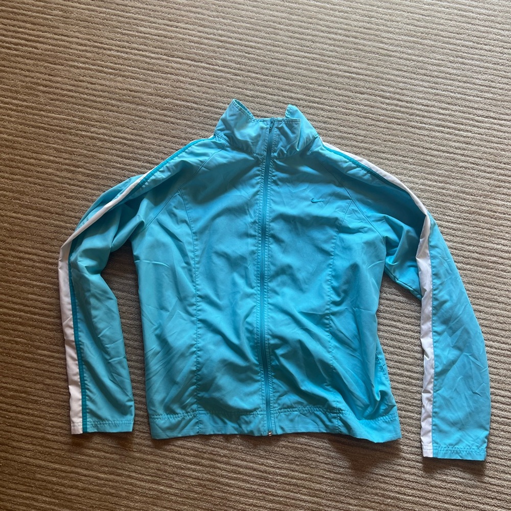 Nike Tracksuit Vintage Lightweight Running Jacket Blue Small/Medium Size 6